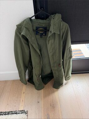Alpha Industries Men’s Olive Green Military Field Jacket Size Small